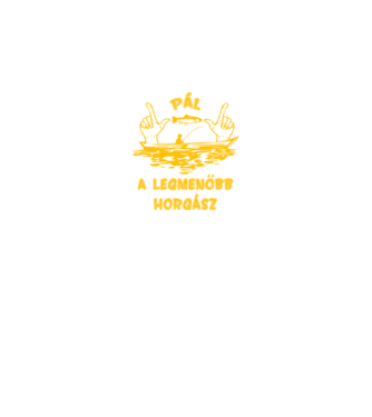 Horgász Pál minta királykék pólón