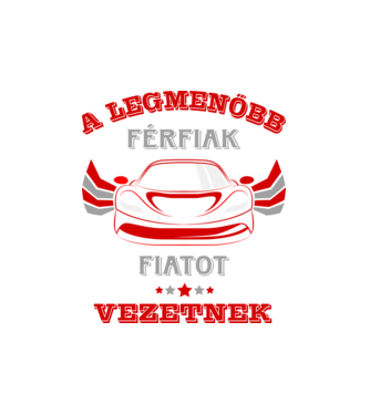Legmenőbb férfiak fiat minta fehér pólón