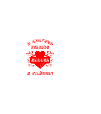 A legjobb feleség Andrea minta világos rózsaszín pólón