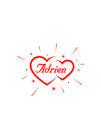 Adrien minta fekete pólón