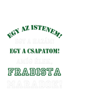 Fradista drukker minta fekete pólón