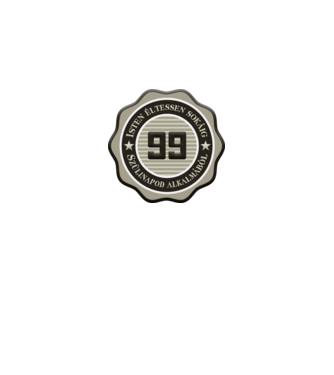 99 minta szürke pólón