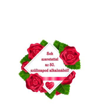 Születésnap nő 50 minta fehér pólón