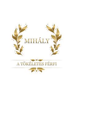 Mihály minta fehér pólón