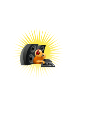 Music minta világoskék pólón