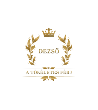 Dezső minta fehér pólón