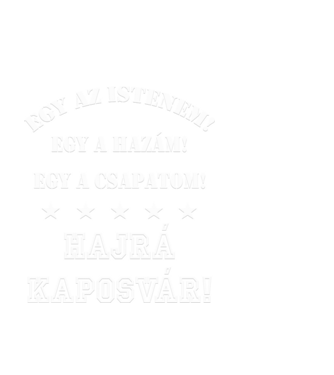 Kaposvári drukker minta fekete pólón