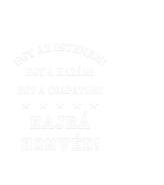 Honvéd drukker minta fekete pólón