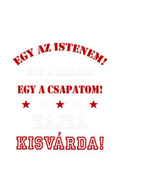 Kisvárdai drukker minta fekete pólón