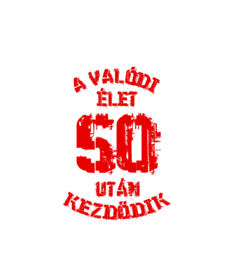 Valódi élet 50 színezhető minta fehér pólón
