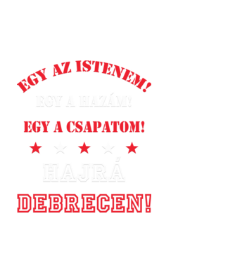 Debreceni drukker minta fekete pólón