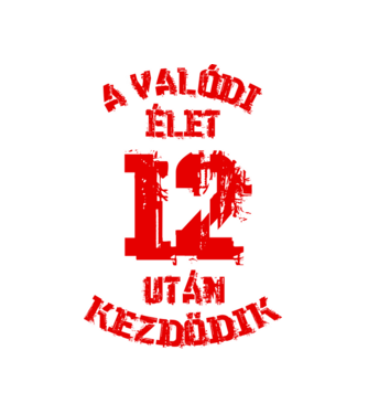 Valódi élet 12 színezhető minta fehér pólón