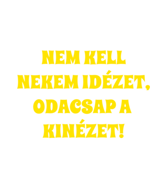 Kinézet minta fehér pólón