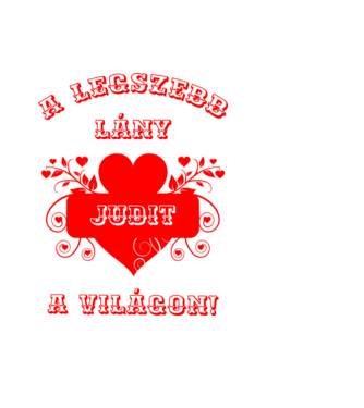 A legszebb lány Judit minta világoskék pólón
