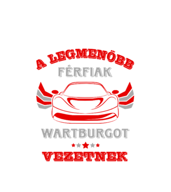 Wartburgos sofőr minta fehér pólón