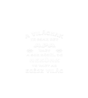 Apa minta fekete pólón