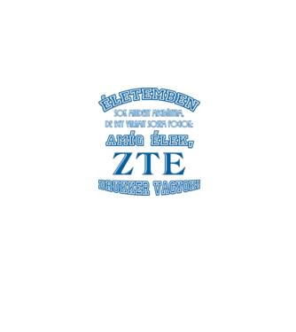 ZTE drukker minta szürke pólón