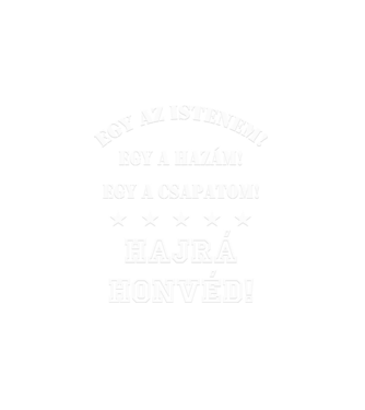 Honvéd drukker minta fehér pólón