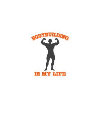 Body Building minta fehér pólón