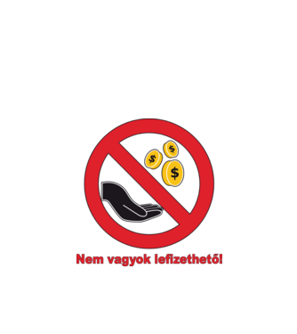 Nem vagyok lefizethető minta almazöld pólón