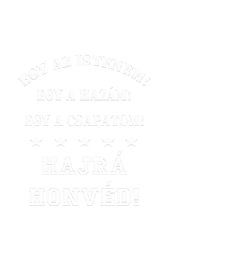 Honvéd drukker minta fehér pólón