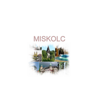 Miskolc minta fehér pólón