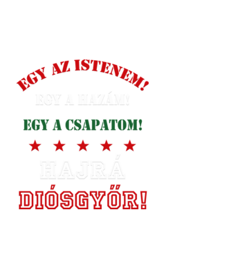 Diósgyőri drukker minta fekete pólón