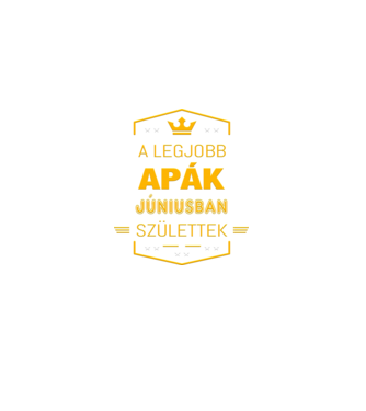 A legjobb apák június minta fekete pólón