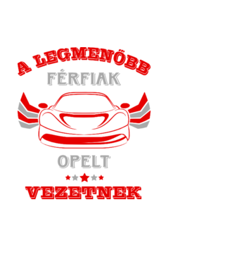 Opeles sofőr minta fehér pólón