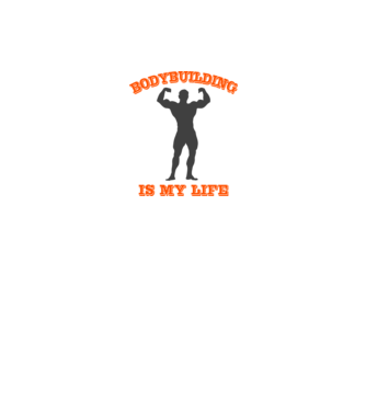 Body Building minta fehér pólón