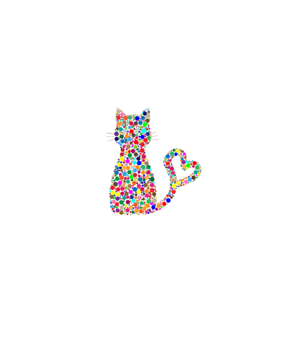 Colorful Cat 2 minta fehér/piros pólón