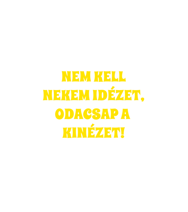 Kinézet minta fehér pólón