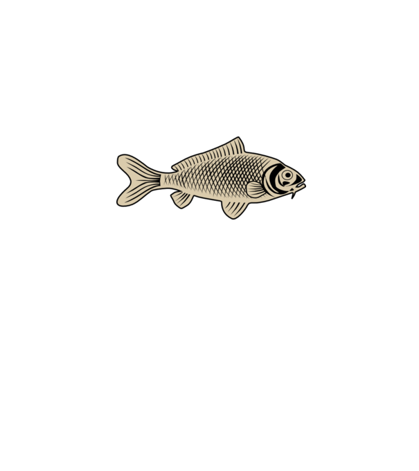 fish-line-art minta szürke pólón