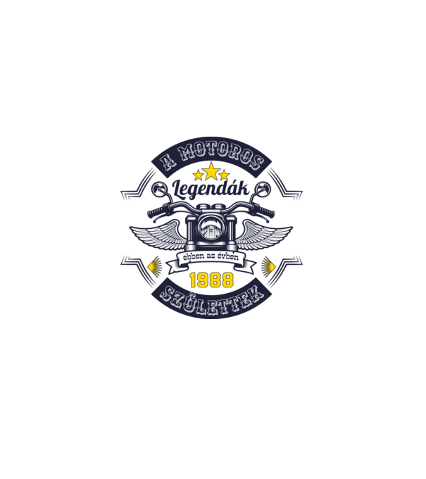 Motoros legendák 1988 minta szürke pólón