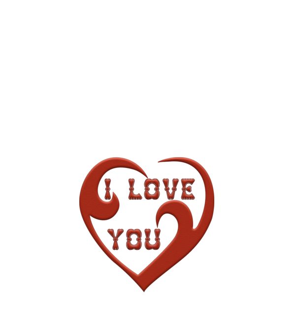 I Love You minta fehér pólón