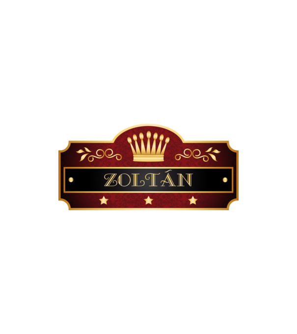 Zoltán minta homokszín pólón