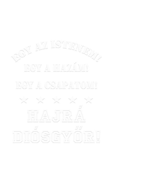 Diósgyőri drukker minta fekete pólón