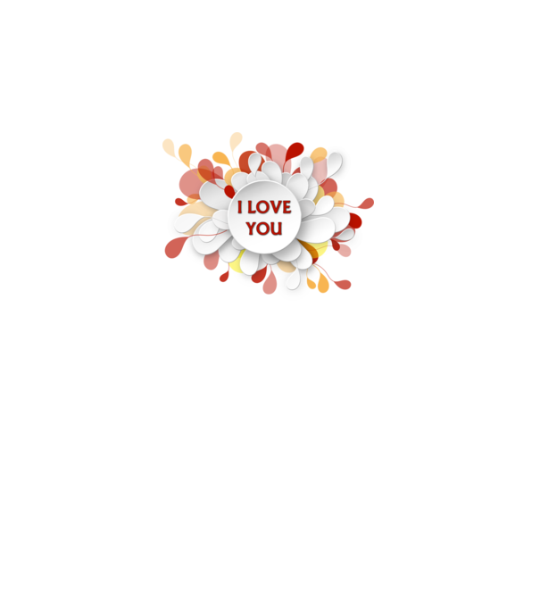 I love you minta fehér pólón