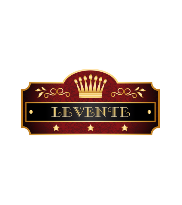 Levente minta fehér pólón