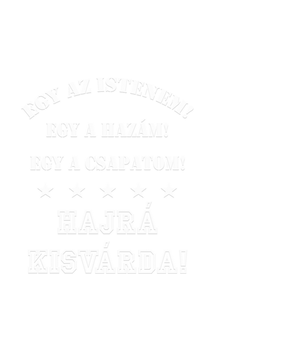 Kisvárda drukker minta fekete pólón