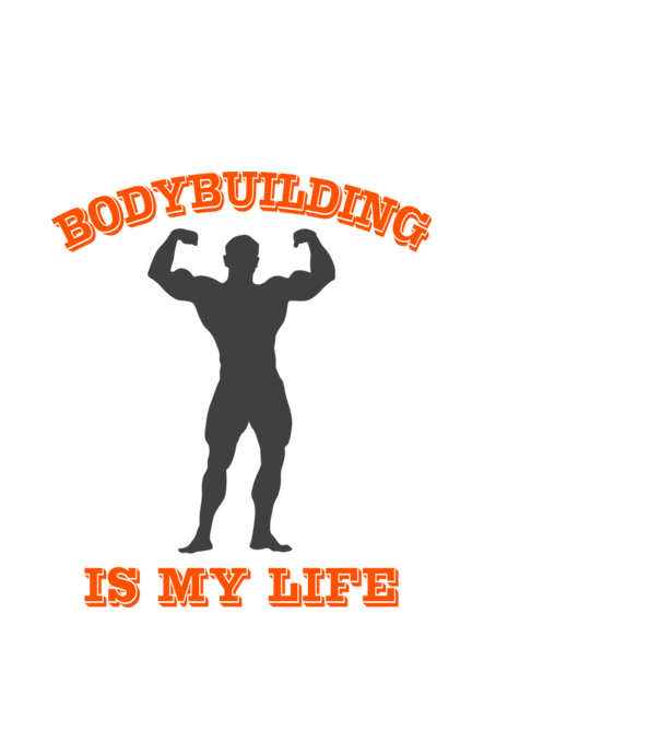 Body Building minta világoskék pólón