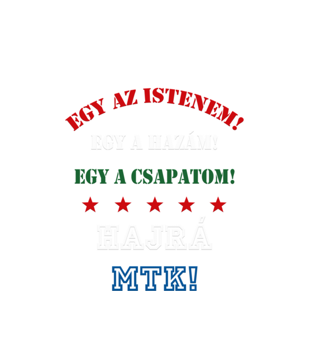MTK drukker minta fehér pólón