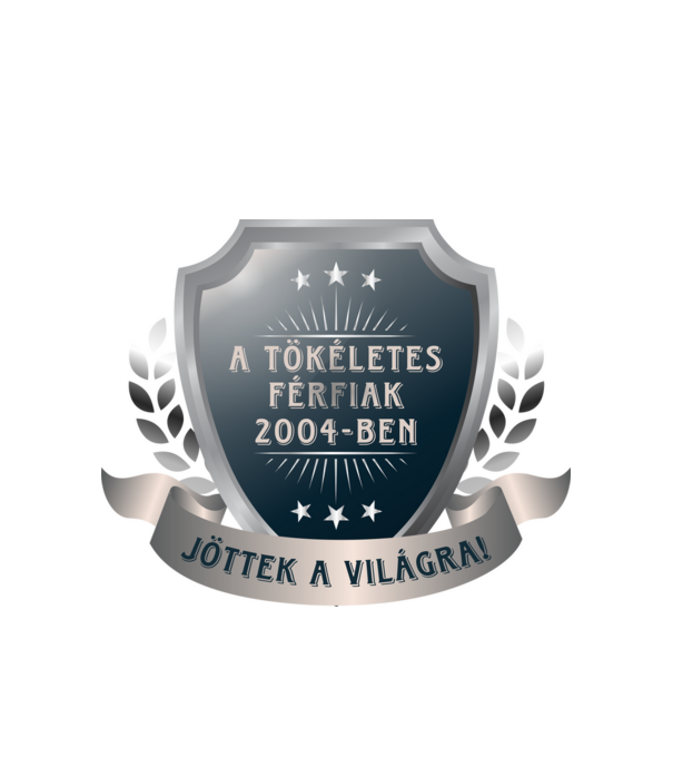 A tökéletes férfiak 2004 minta fehér pólón