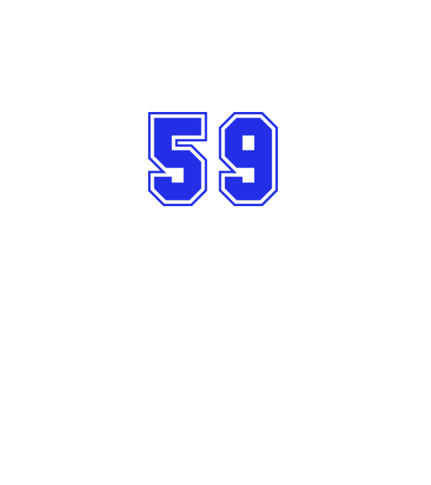59 minta királykék pólón
