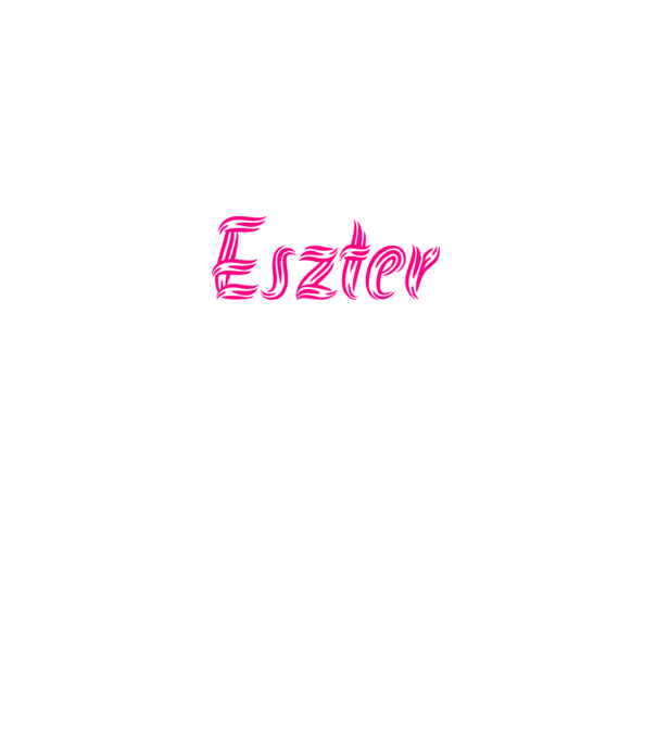 Eszter minta fehér pólón