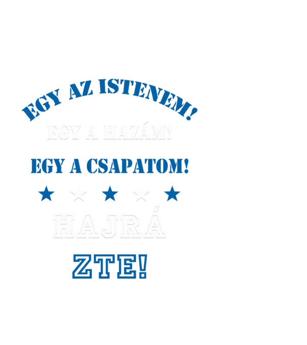 ZTE minta fekete pólón