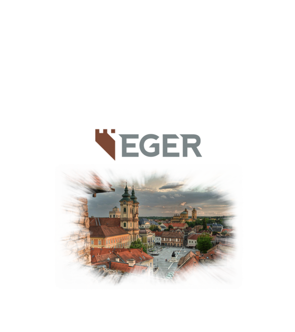 Eger minta fekete pólón