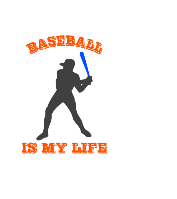 Baseball minta világoskék pólón