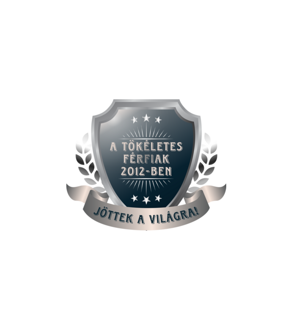 A tökéletes férfiak 2012 minta fehér pólón