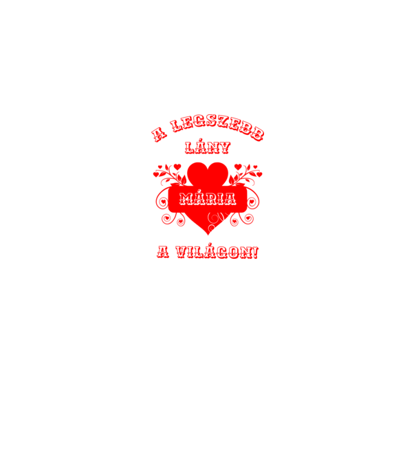 A legszebb lány Mária minta királykék pólón